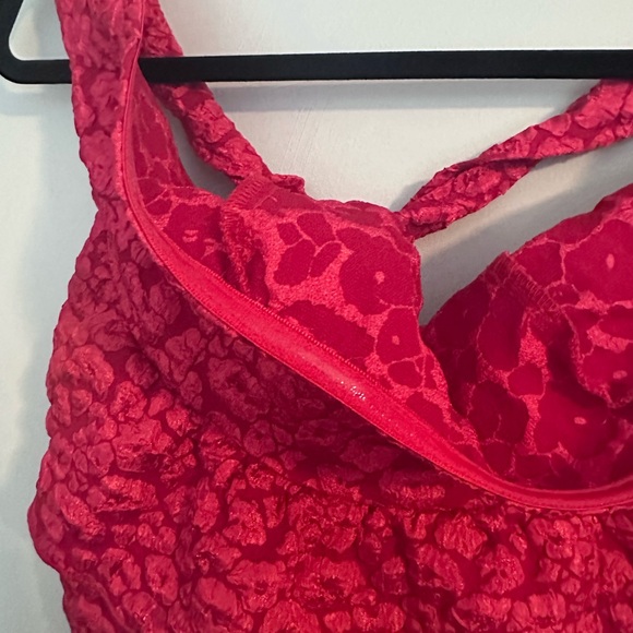 Women’s Ladies Casual Jacquard Tie Backless Peplum Tube Top - Picture 5 of 6